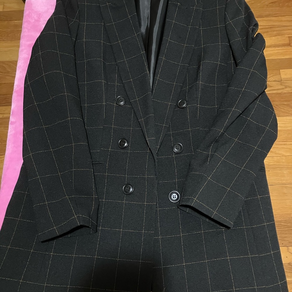 BLACK WINDOWPANE SUIT
